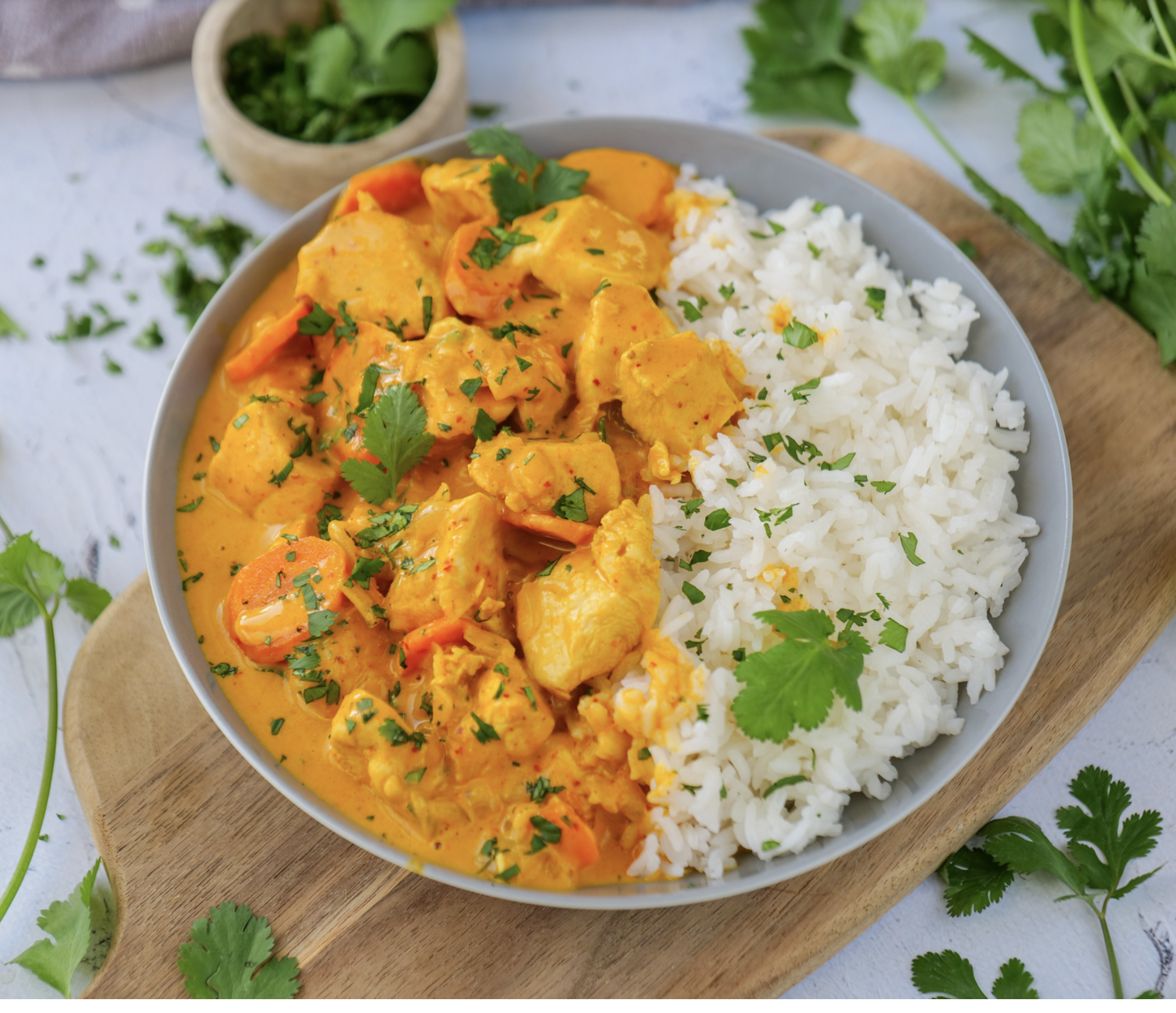 Curry Poulet Lait de Coco