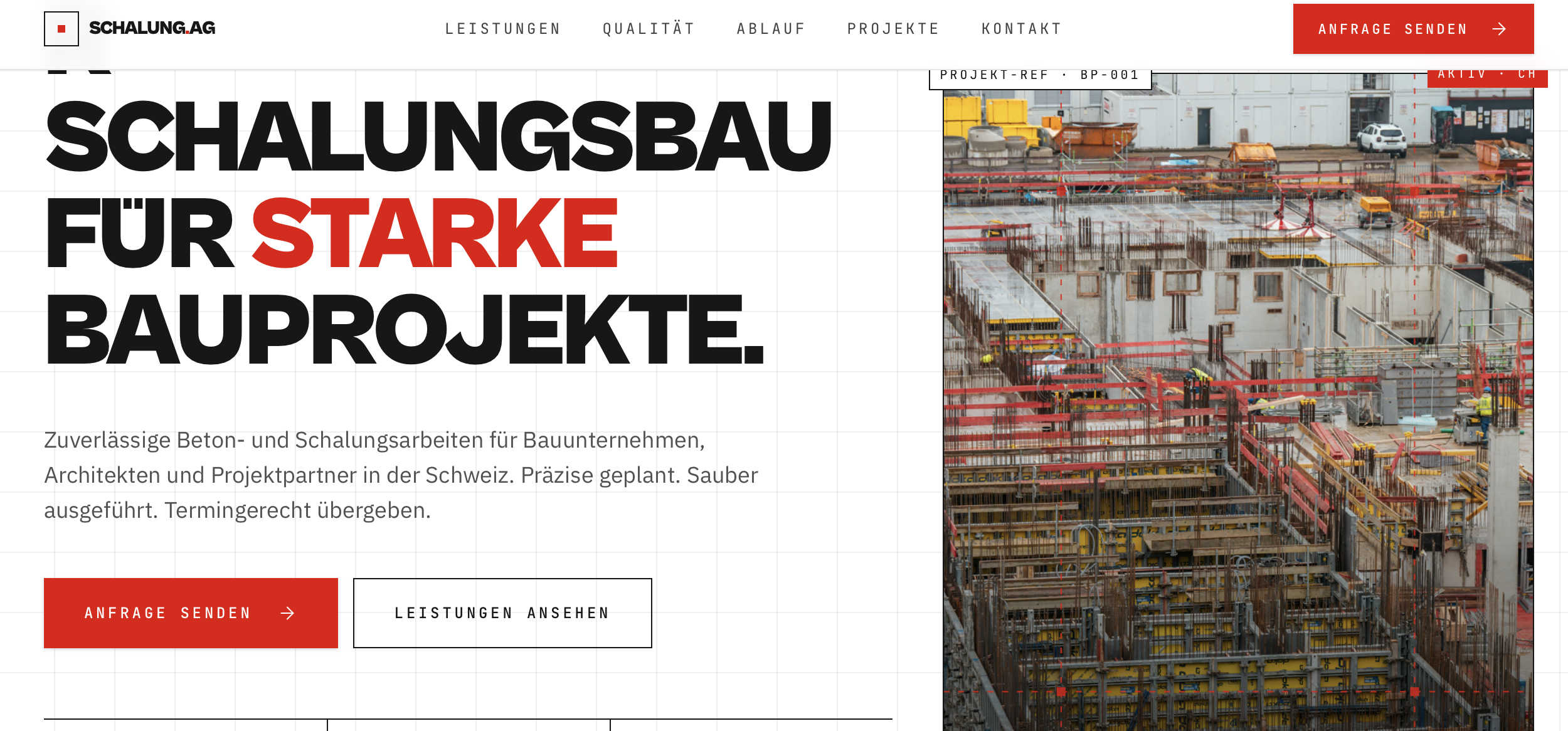 Bauunternehmen Konzept