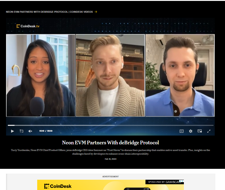 Neon EVM Partners with deBridge Protocol - CoinDesk