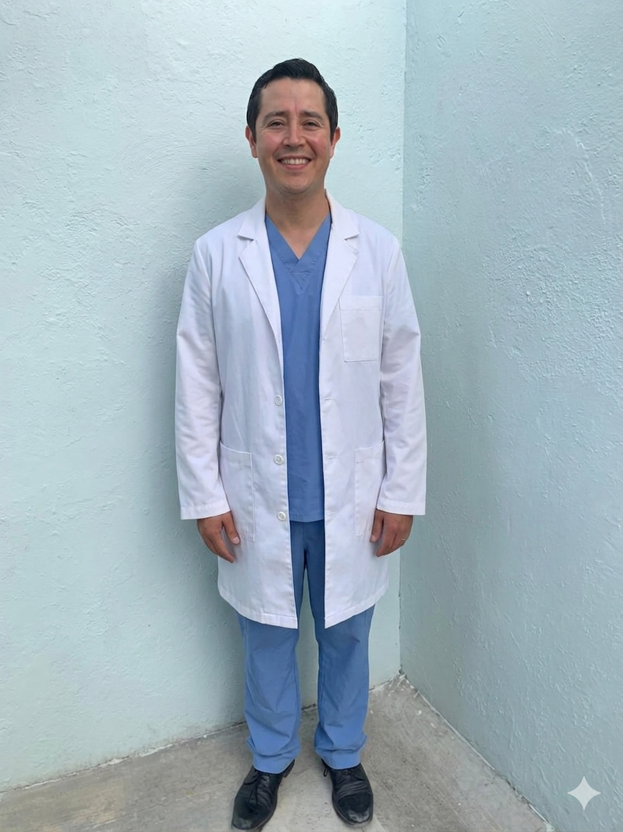 Dentist photo upload — full-body photo against a light wall