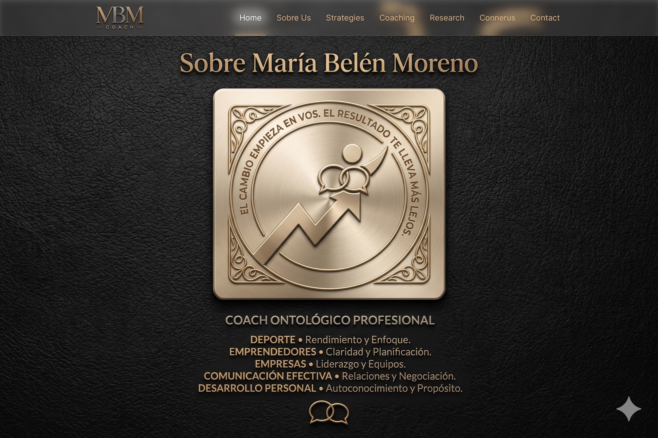 Emblema MBM Coach — El cambio empieza en vos. El resultado te lleva más lejos.