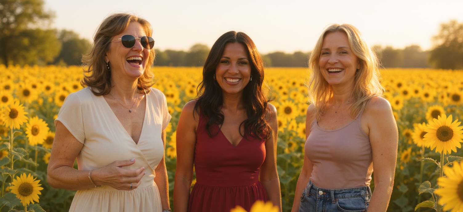 Women enjoying life and wellness together