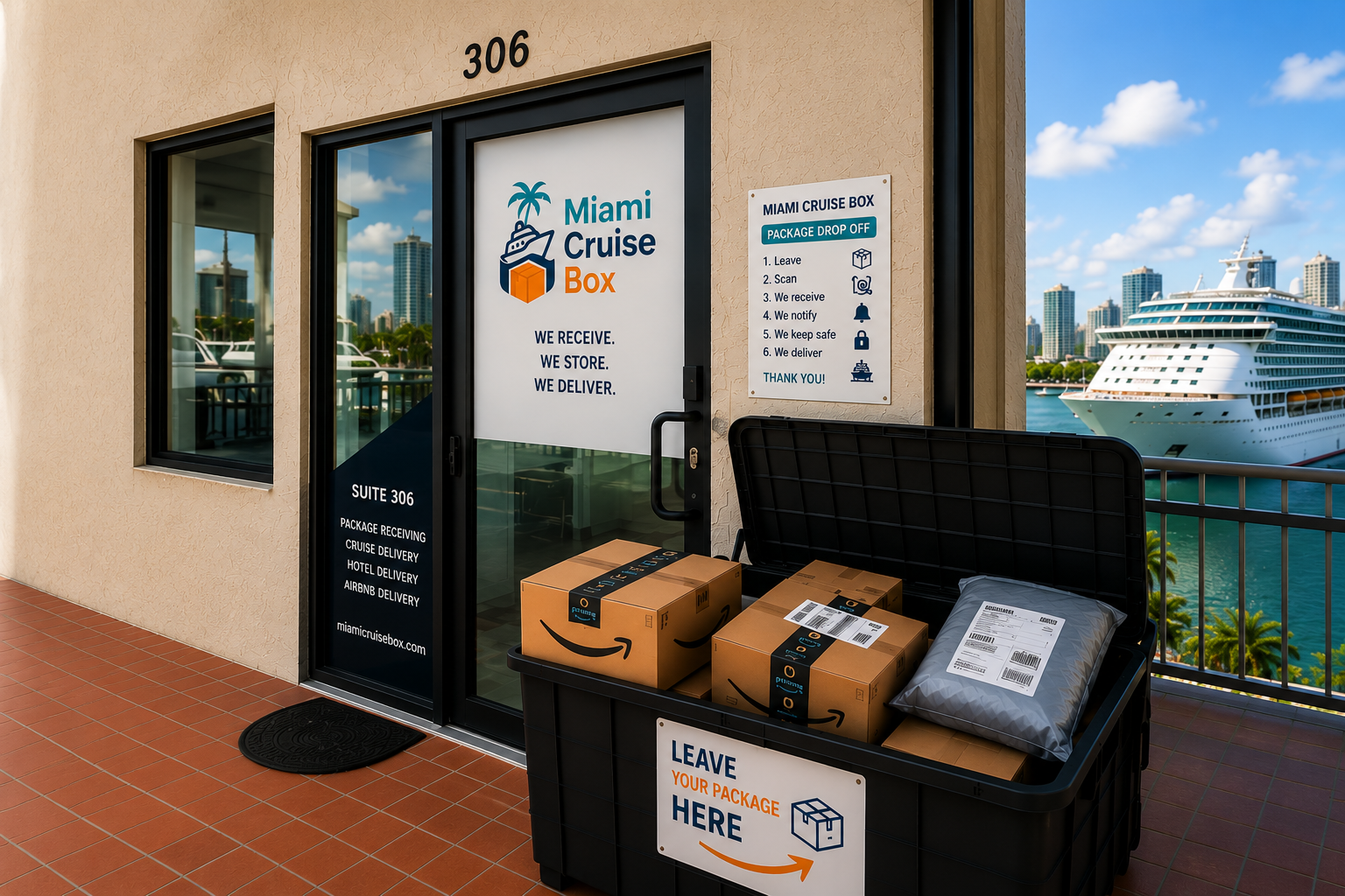 Miami Cruise Box office Suite 306