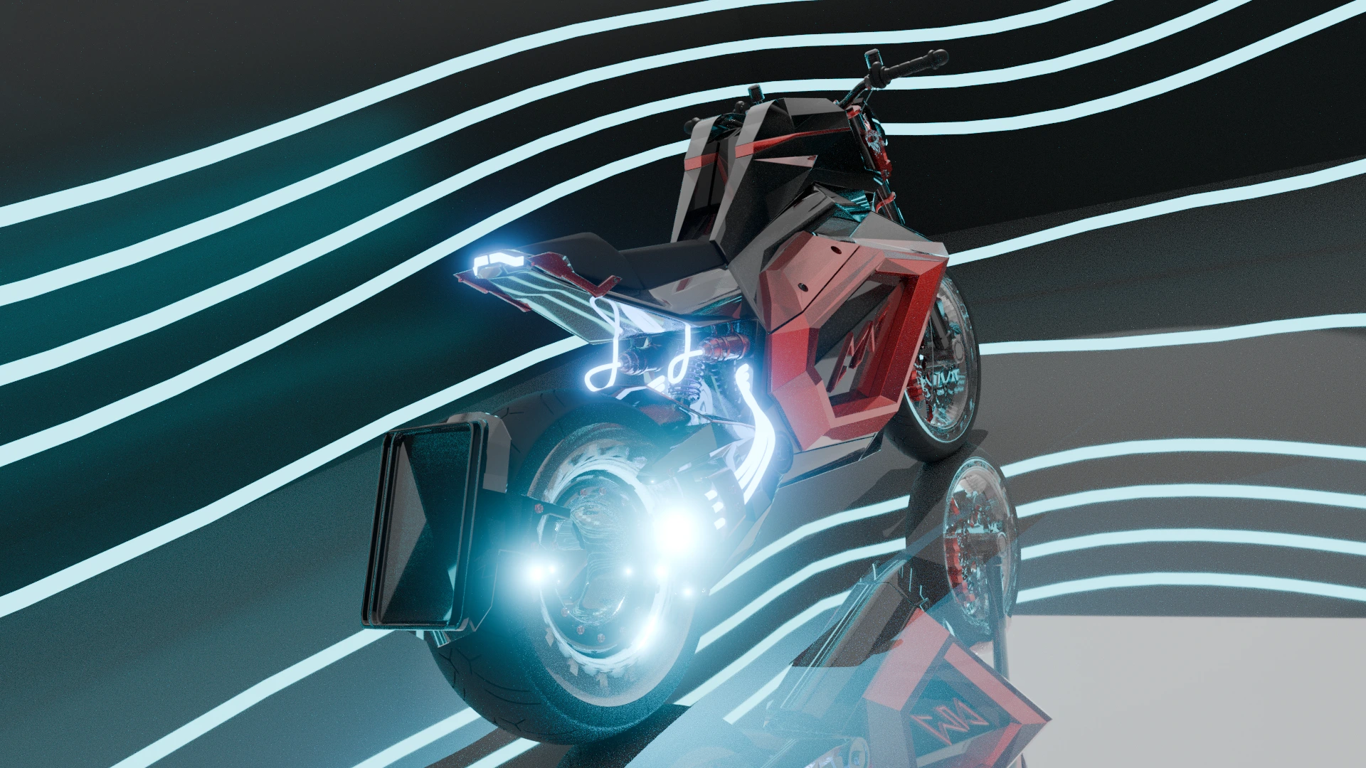 Moto MN — Traseira