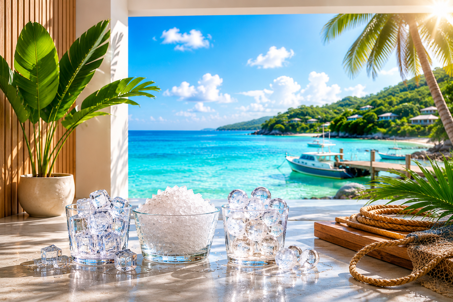 Caribbean ice & seafood by the sea