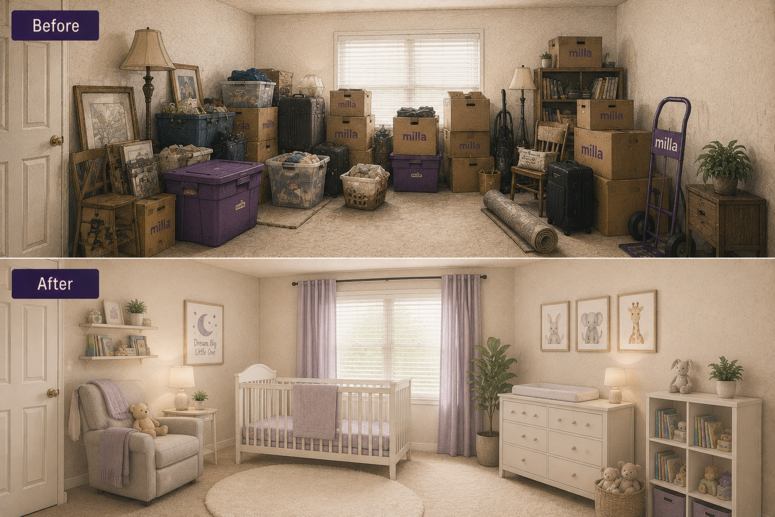 Spare room transformed into Nursery