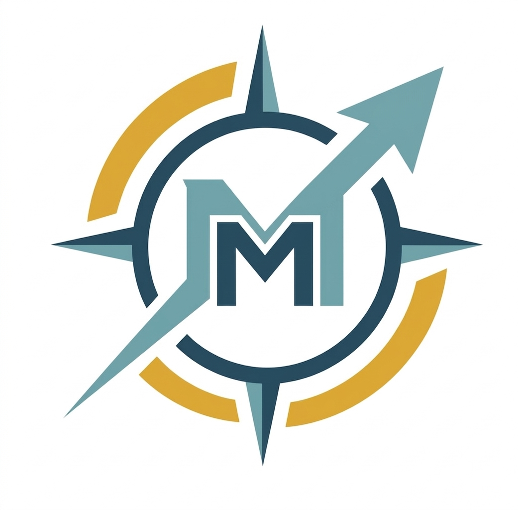 Mind Map compass rose logo