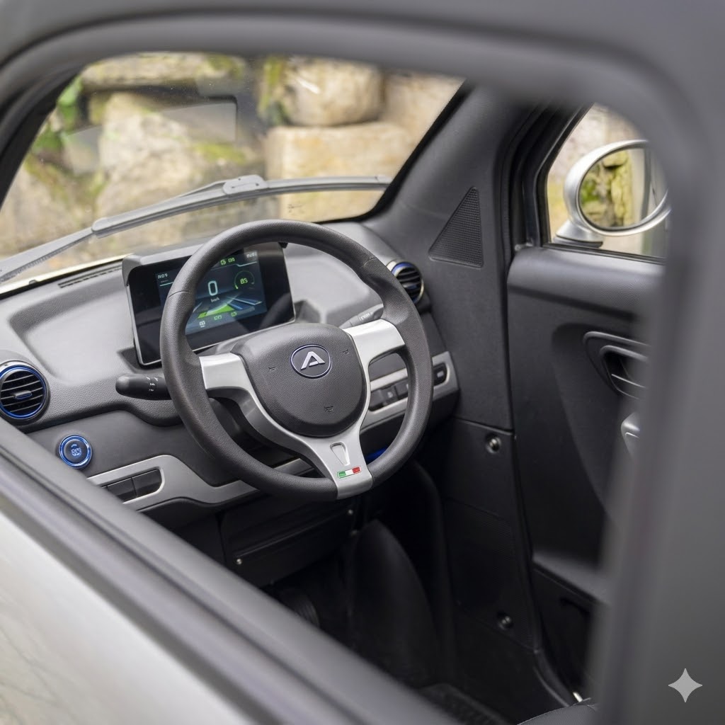 Active VIREA - scooter cabinato con volante stile auto