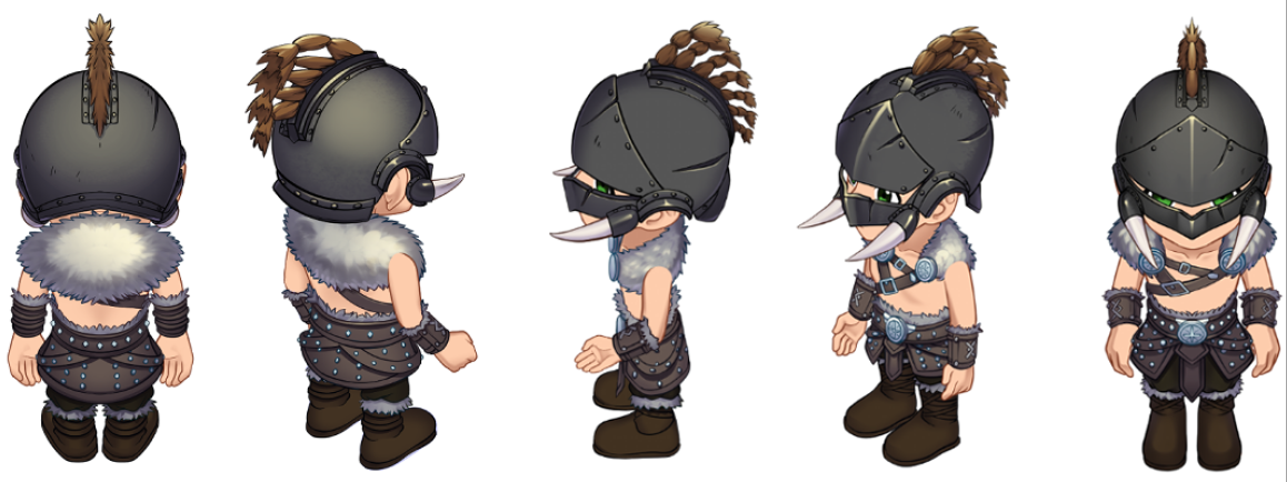 Nordic Set — equipment shown from multiple angles