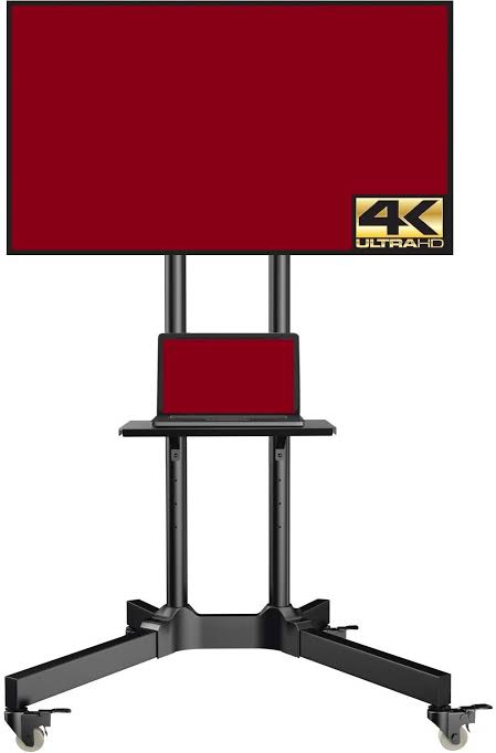 4K UHD TV with Mobile Trolley Stand