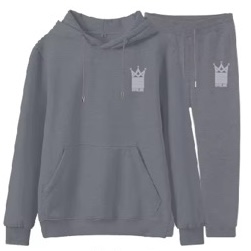 SYCE Crown Sweatsuit Set - Gray