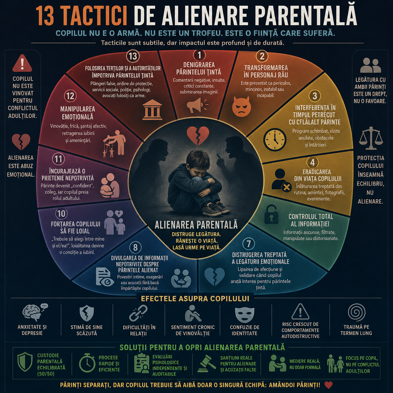 13 tactici alienare parentală
