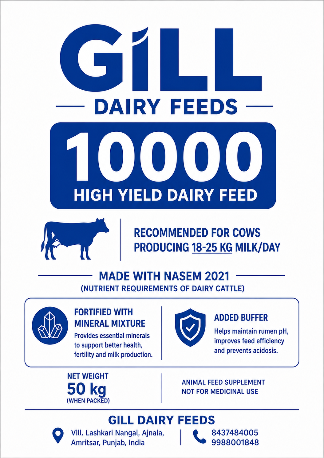Gill 10000 — High Yield Dairy Feed