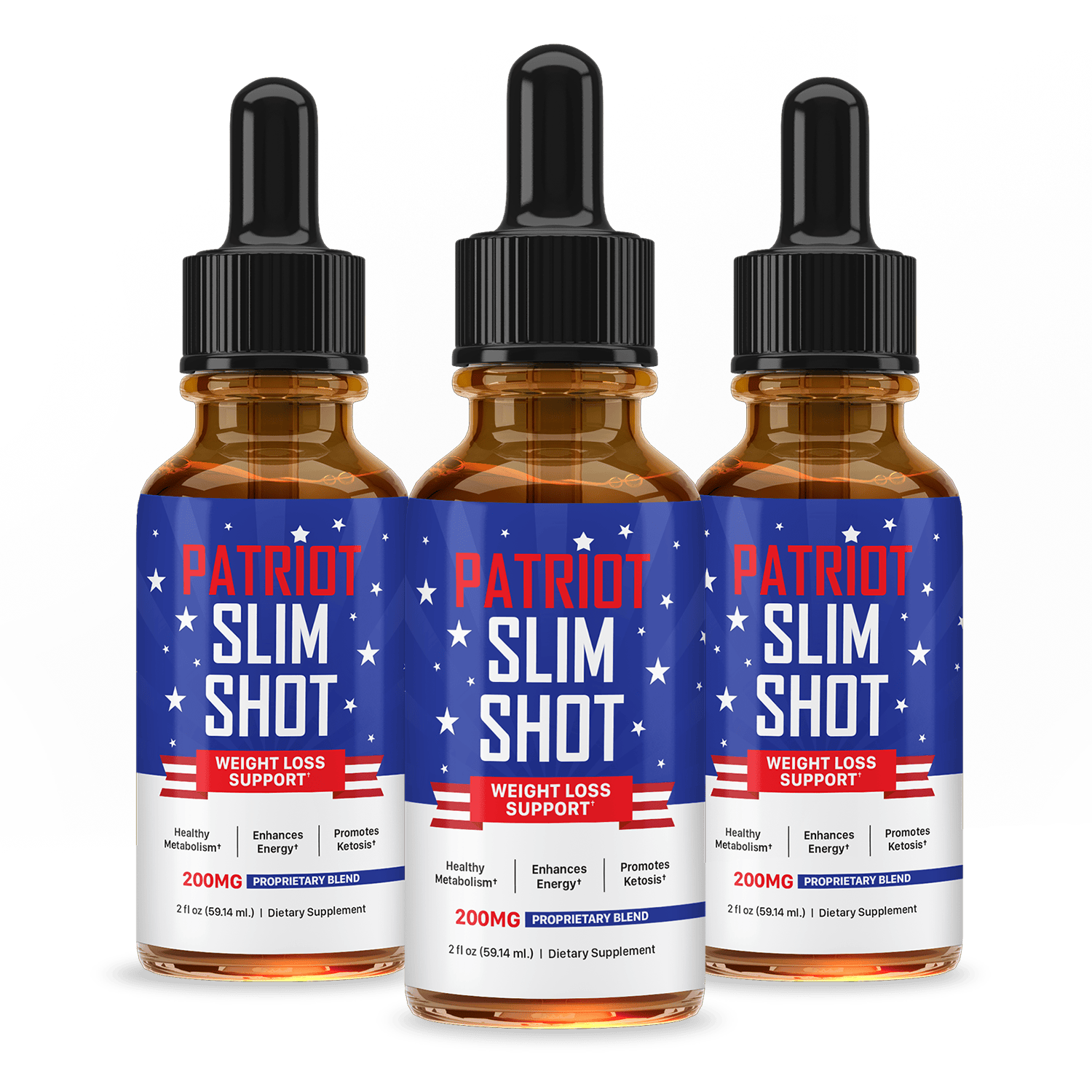Patriot Slim Shot - 3 bottles of the daily wellness supplement