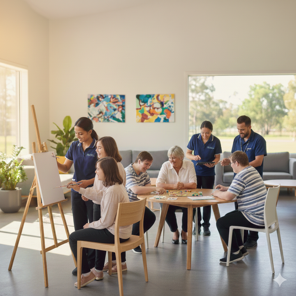 Life Care and Wellness NDIS support team helping participants