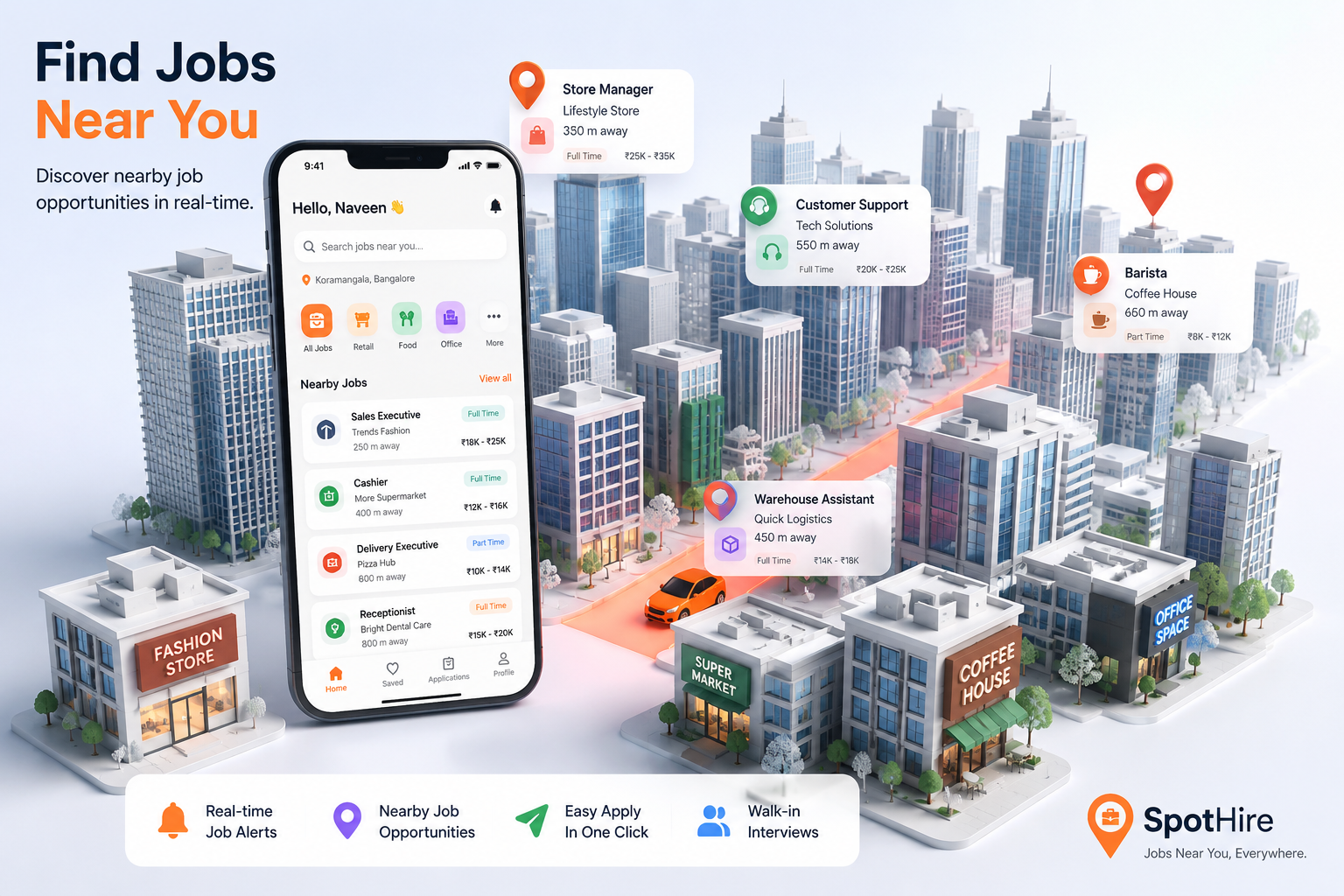 SpotHire — Find jobs near you