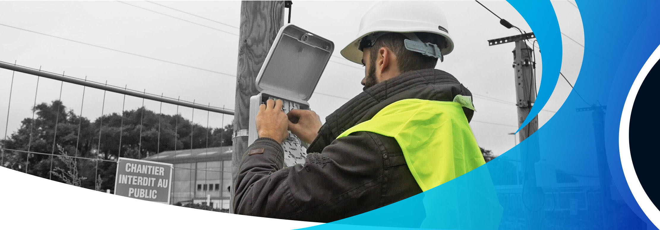 Technicien ConectX en intervention fibre