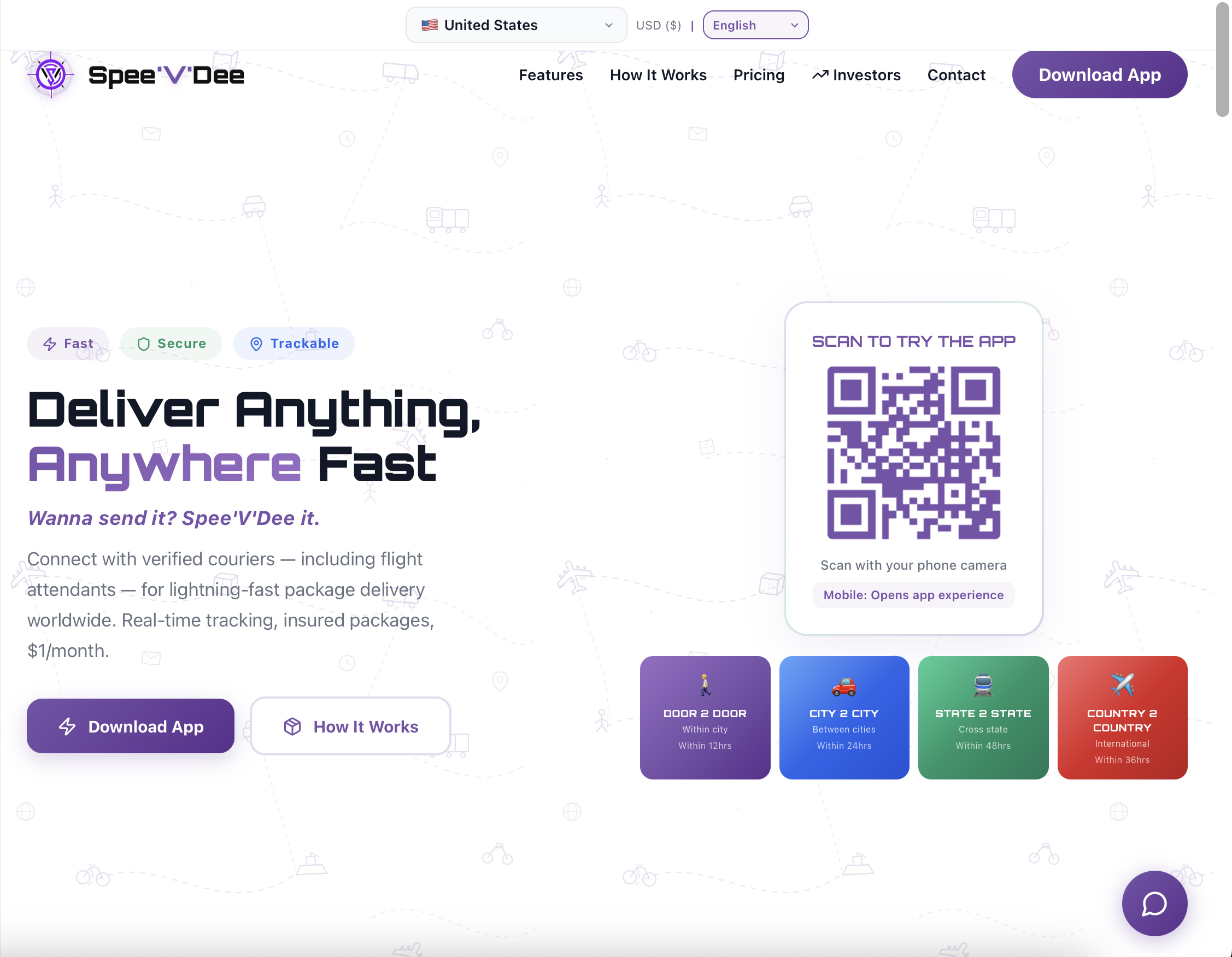 Spee'V'Dee — Peer-to-Peer Delivery