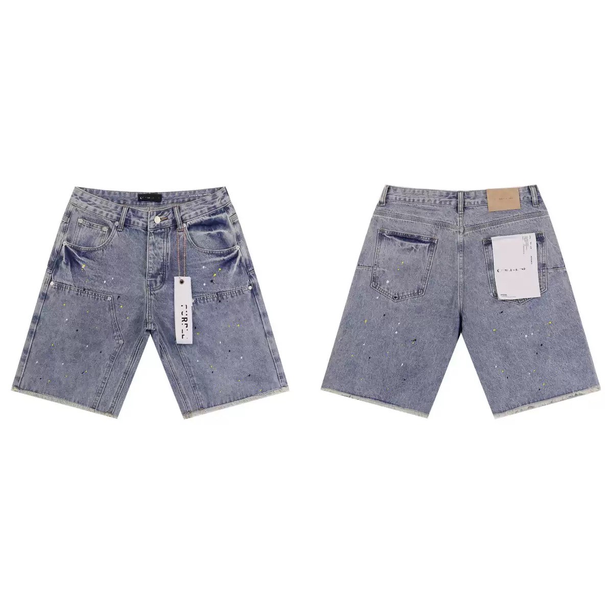 Short Purple Brand Splatter