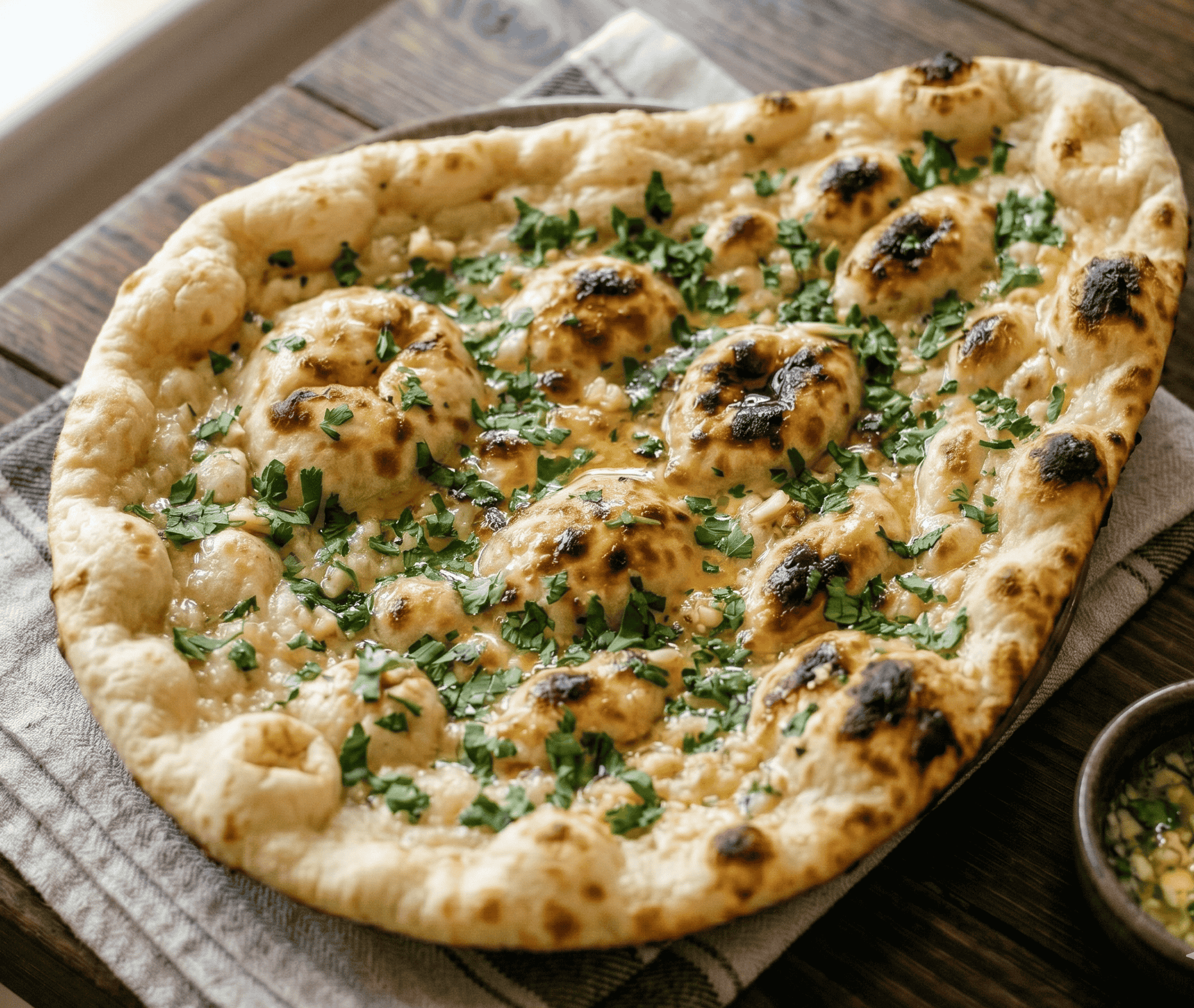 Garlic naan