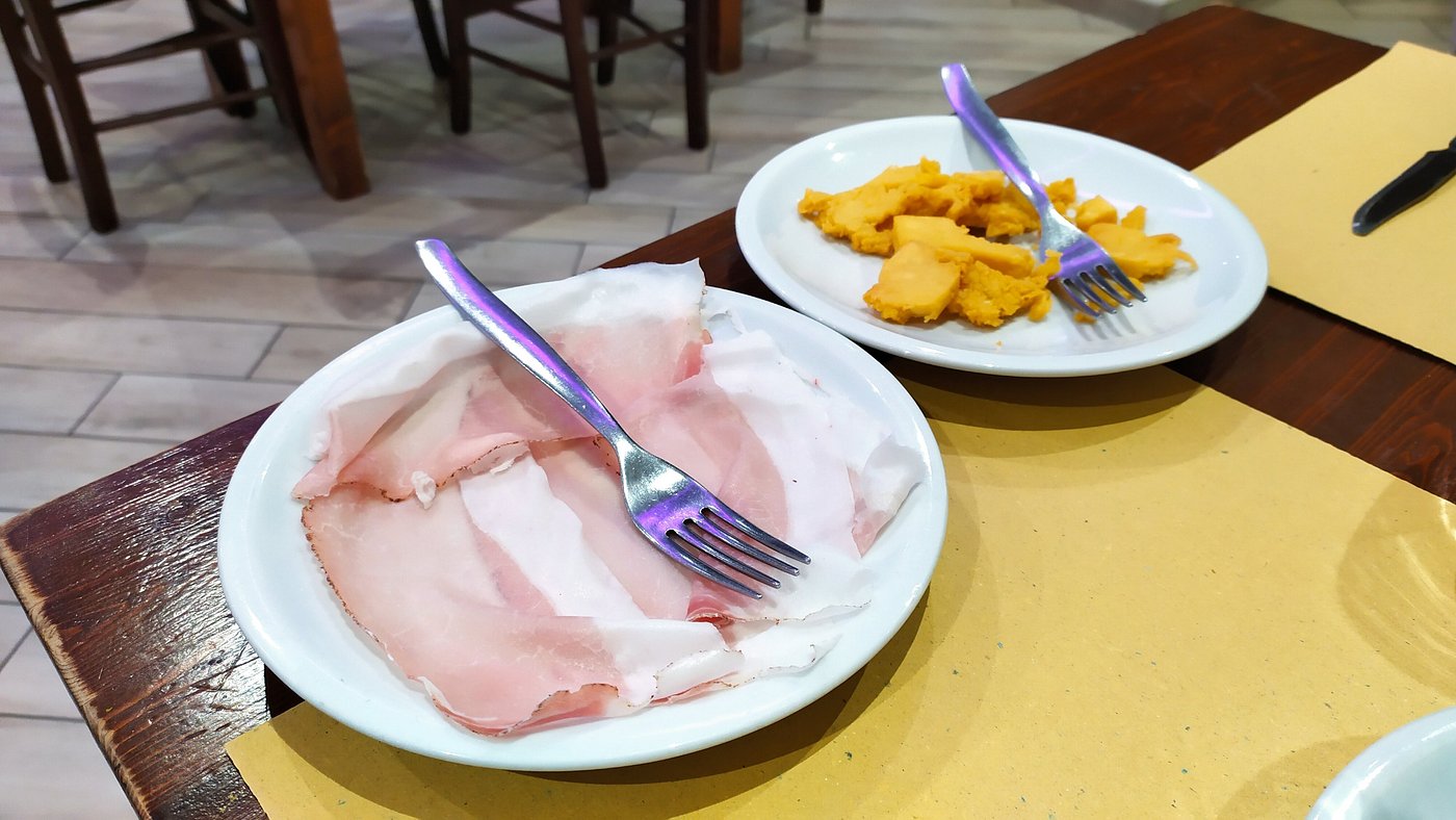 Prosciutto cotto e contorno