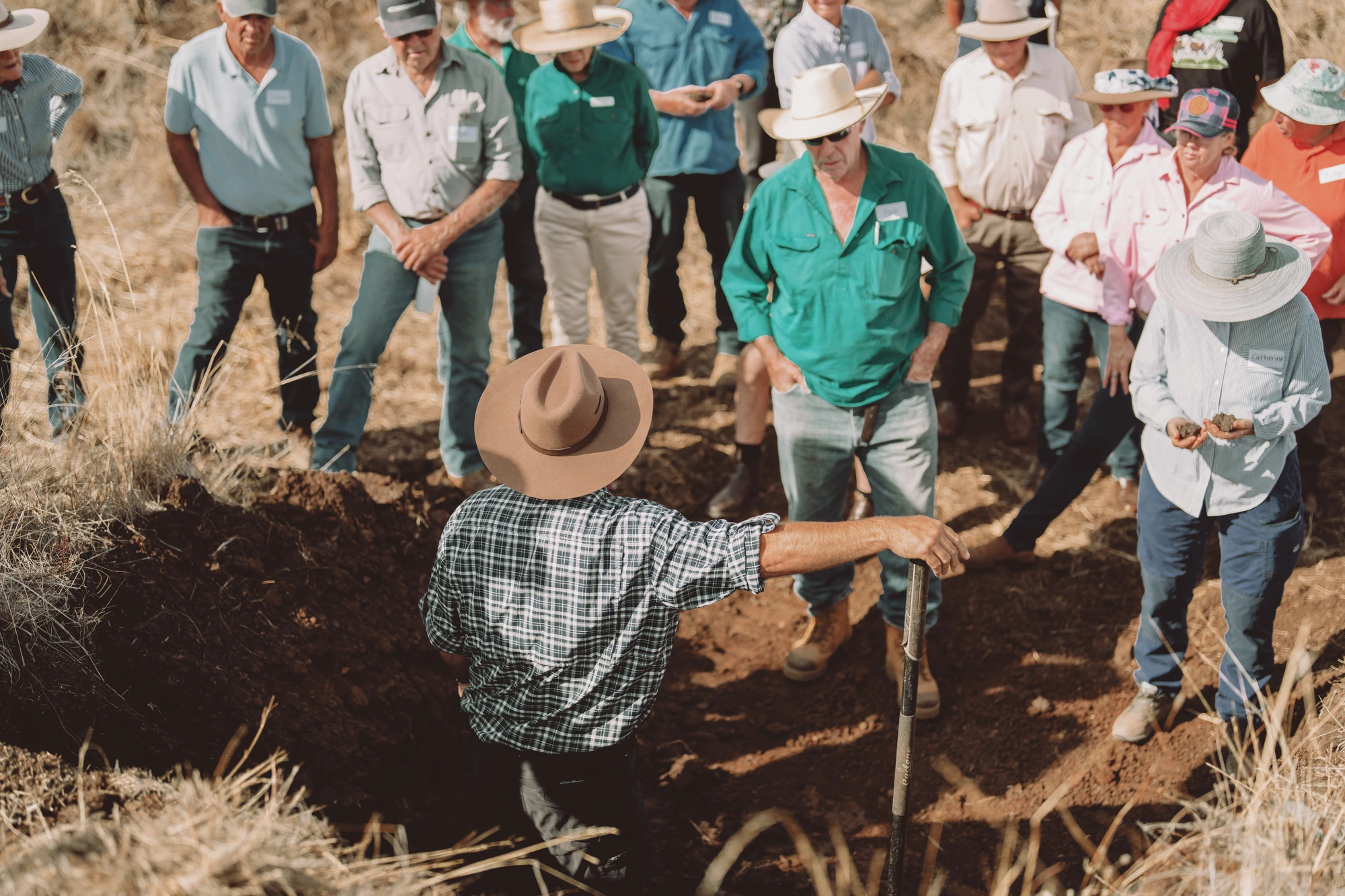 The soil pit demonstration