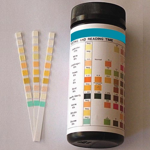 Traditional Urine Test Strips with Color Matching Chart