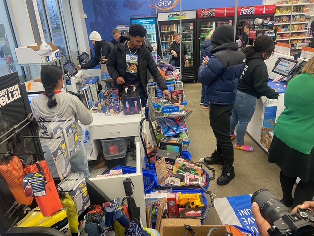 Toy drive shopping