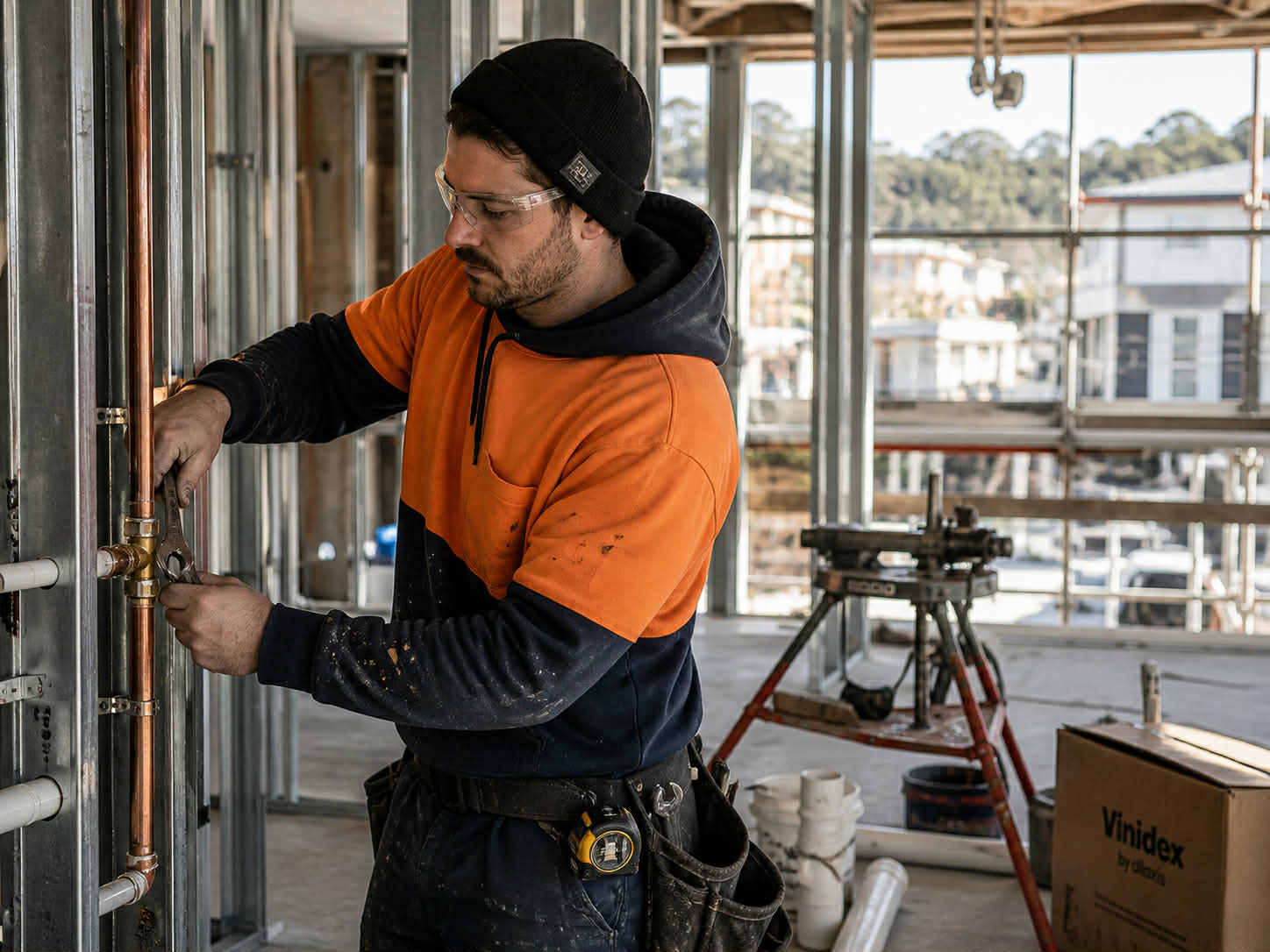 Owner-operator working under pressure