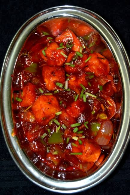 Chilli Paneer Masala at Yummy Chow, Camp Pune