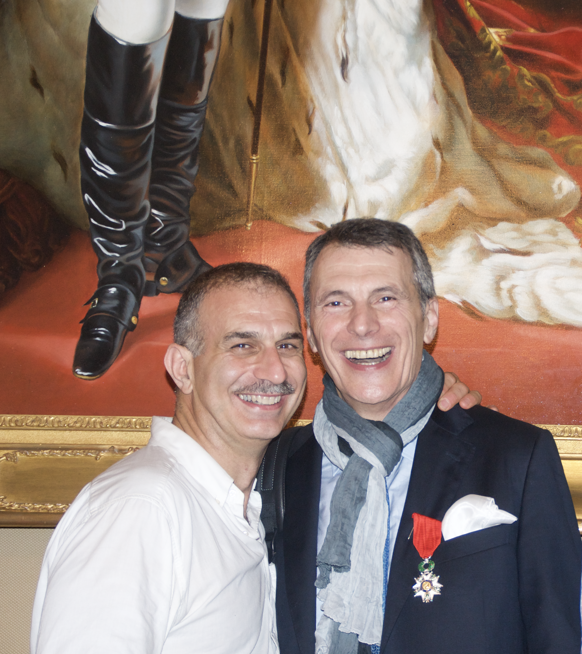 Jean-Pierre Franceschi et le Dr Richard Aswad, le jour de la Légion d'honneur