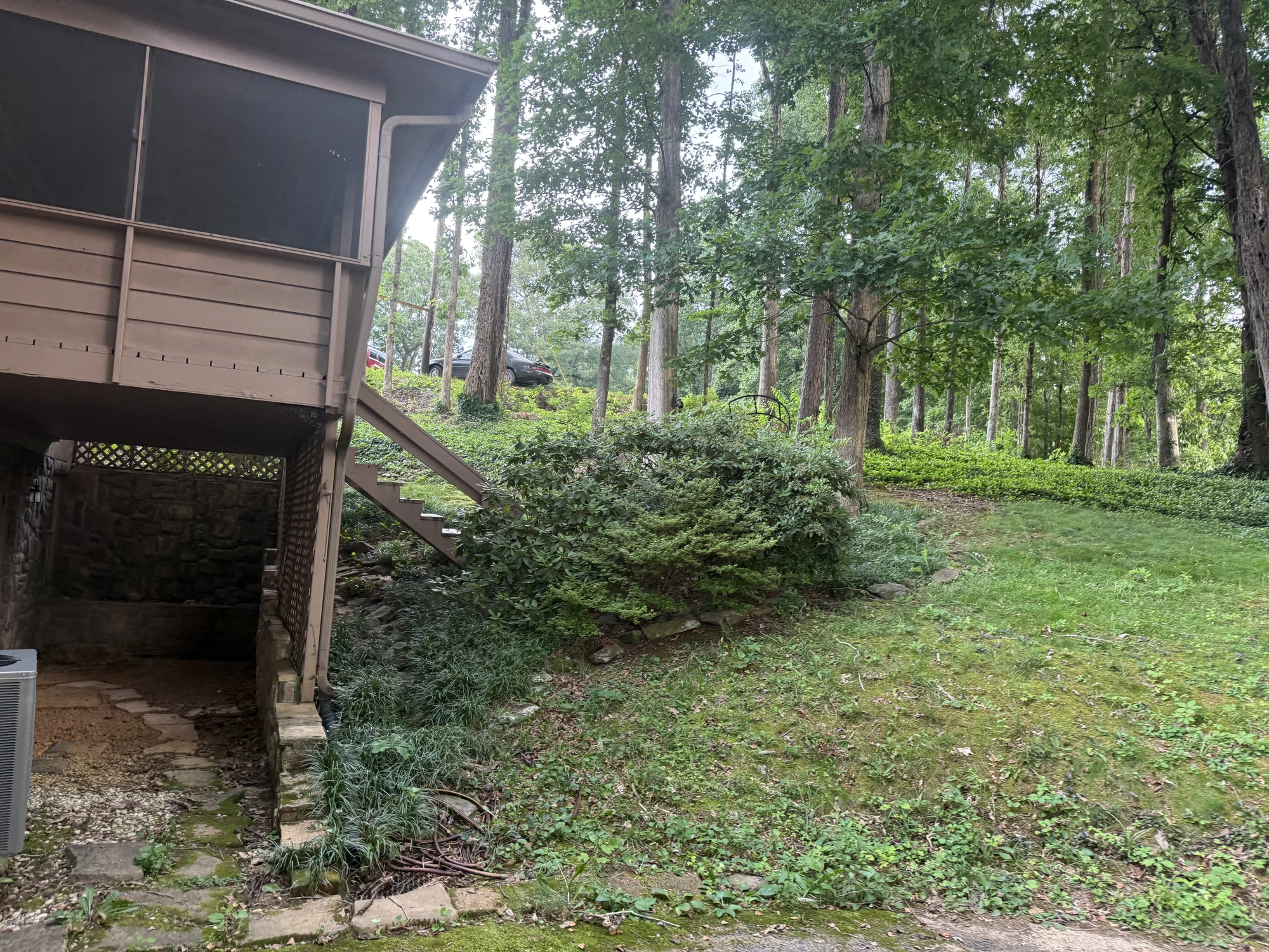 Walkway & Landscape before