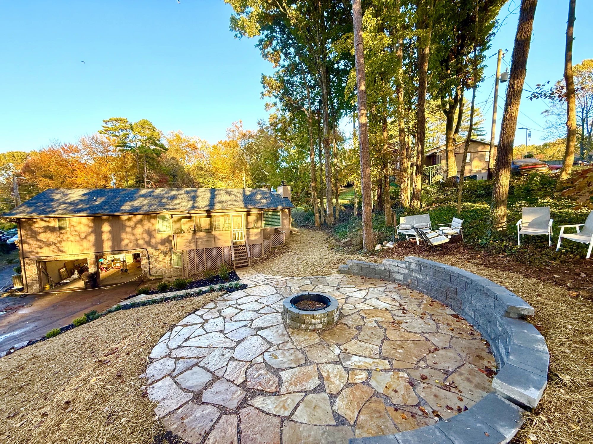 Flagstone Fire Pit