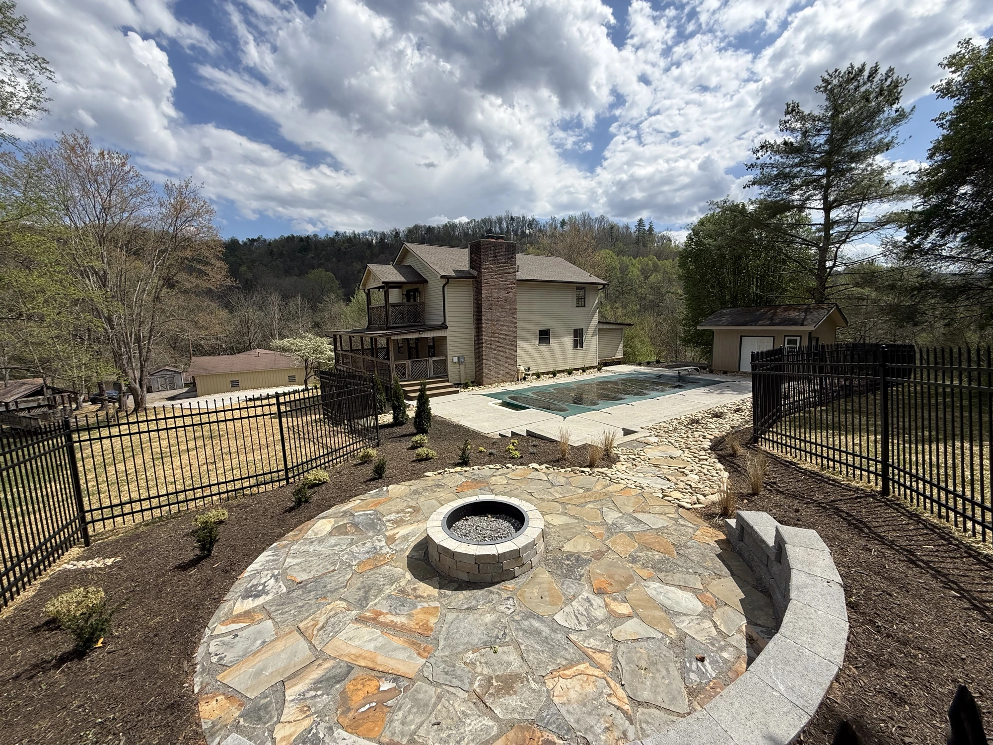 Backyard Transformation before