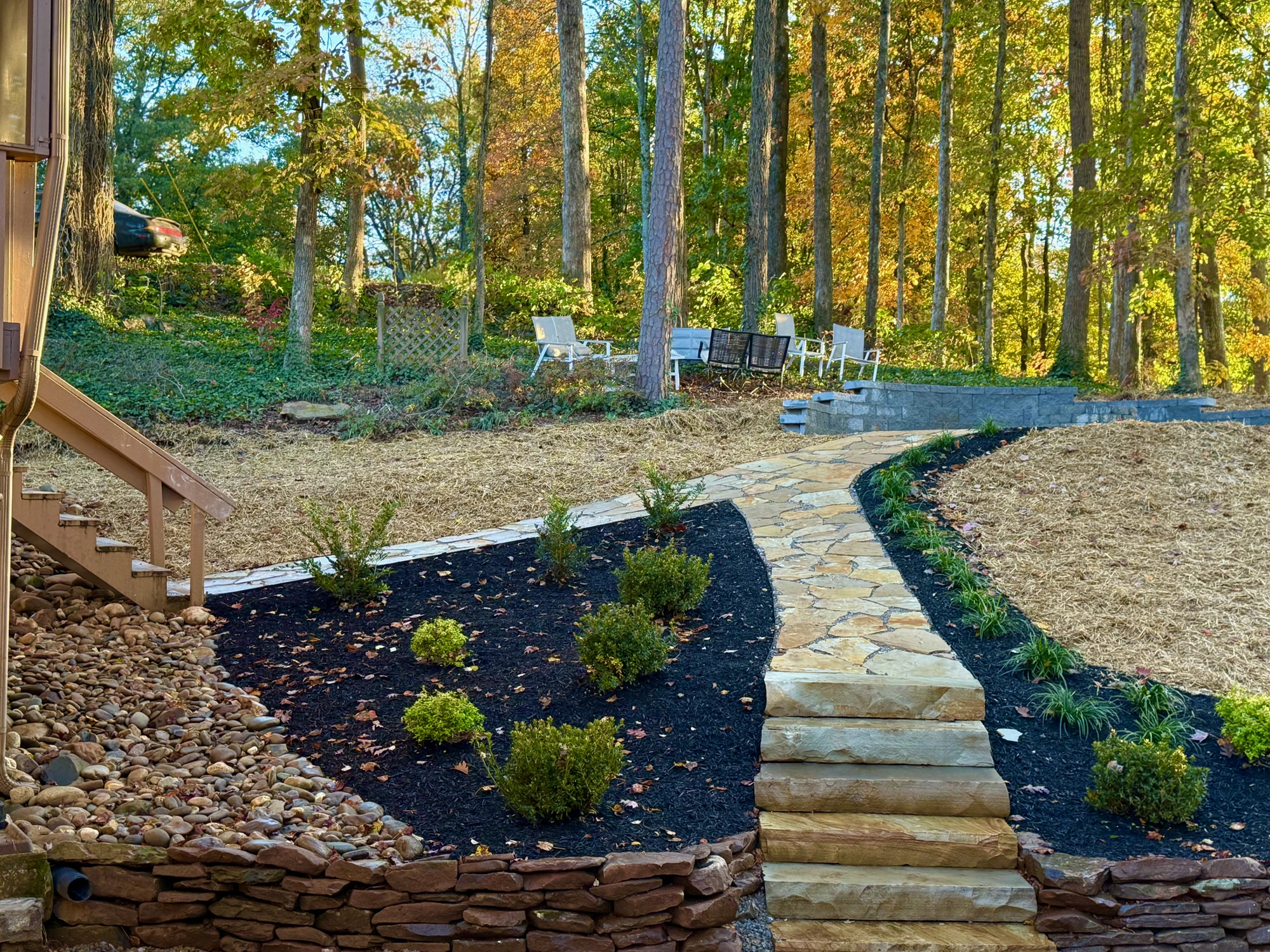 Walkway & Landscape after