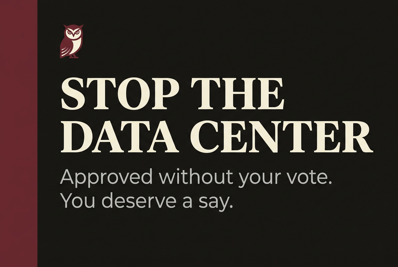 Stop the Data Center — Rescind Resolution 25-197-FWF