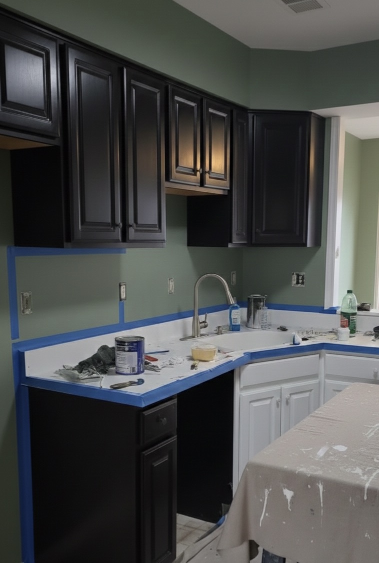 Dark Kitchen Cabinets