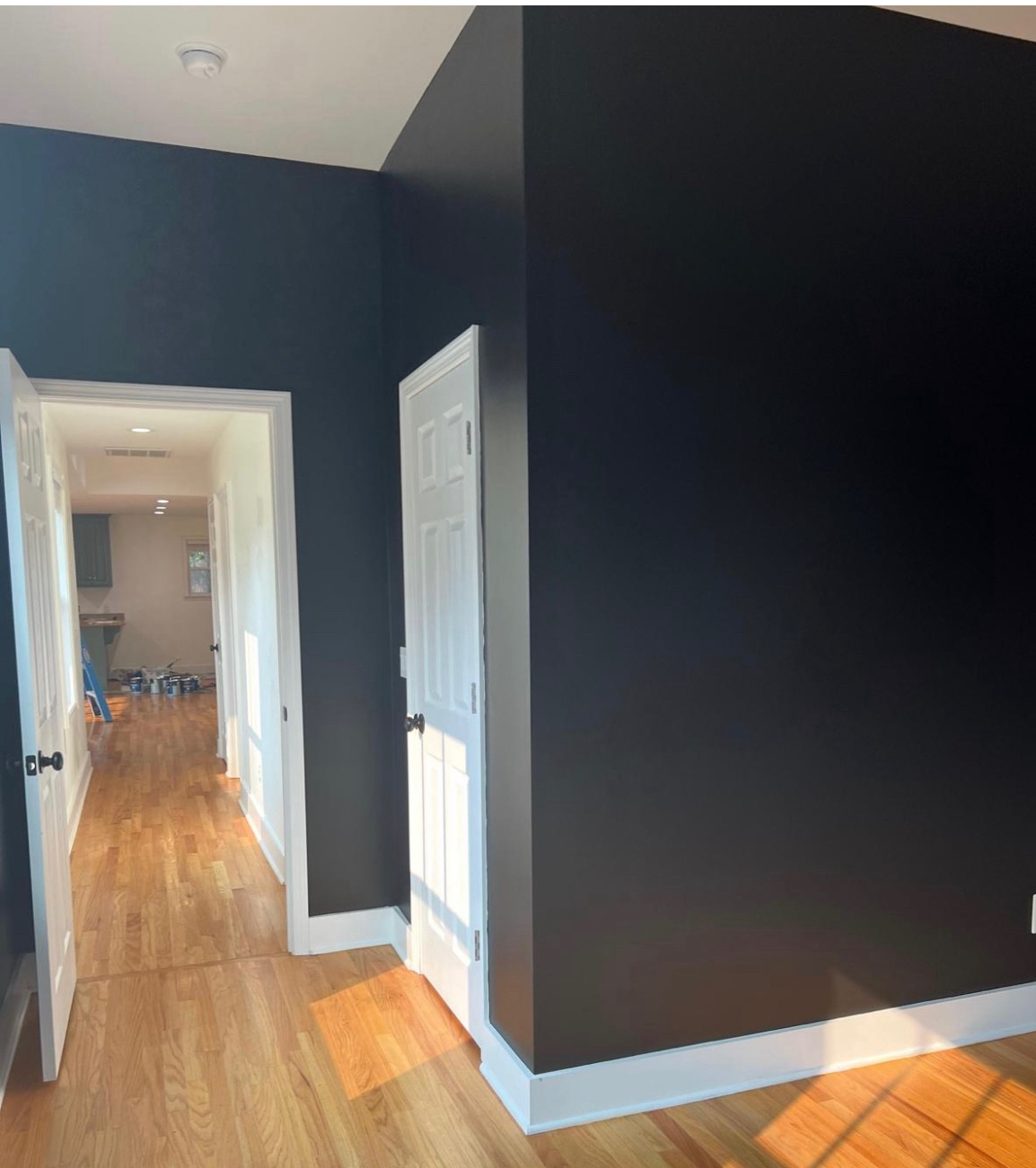 Dark Blue Hallway