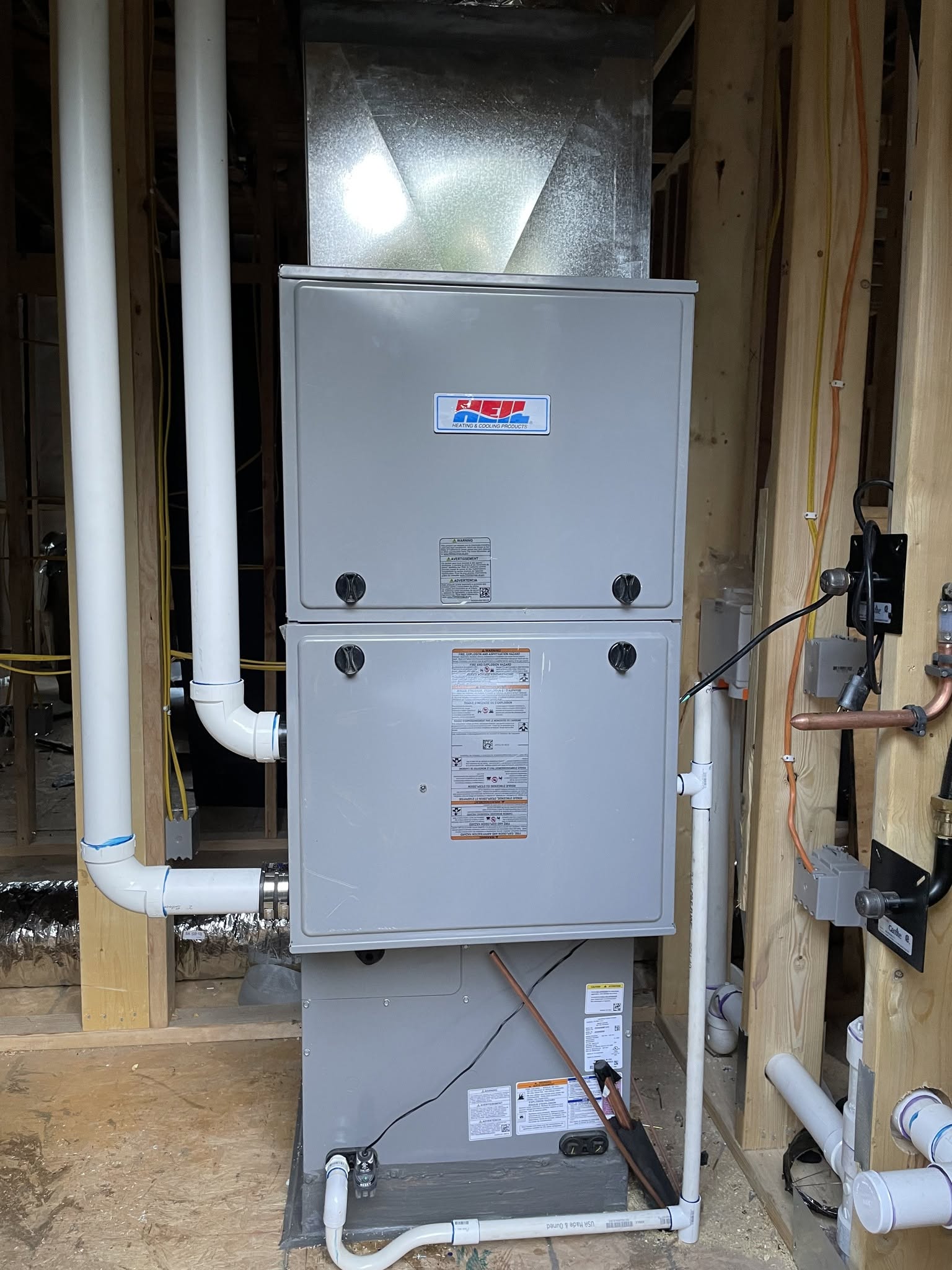 Palmer HVAC high-efficiency furnace installation by HVAC contractor in Northwest Arkansas