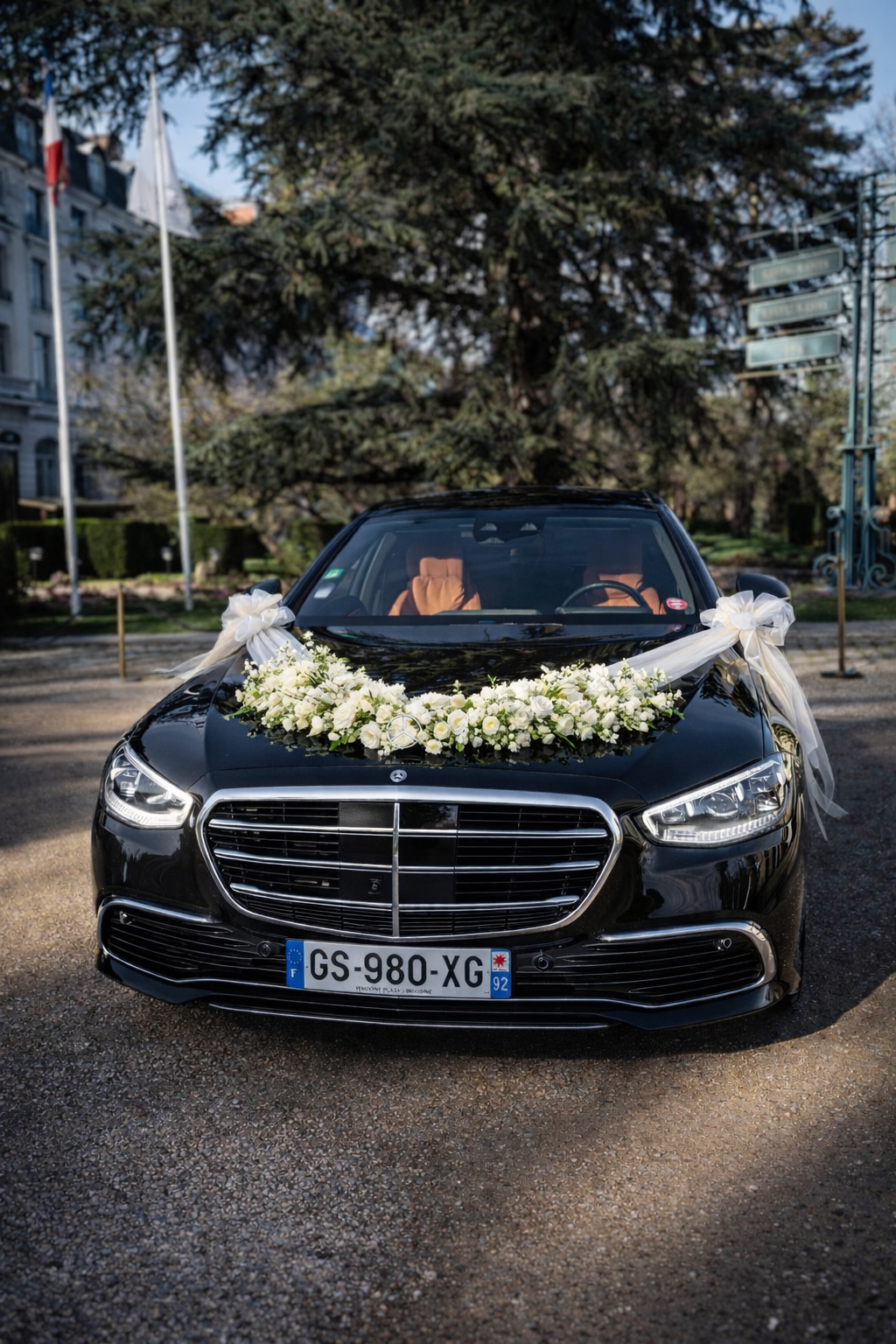 Mercedes Classe S fleurs mariage — ALTURA