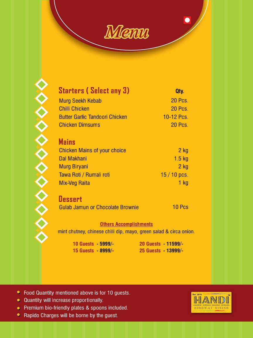 Non-Veg Premium Starters - ₹5999