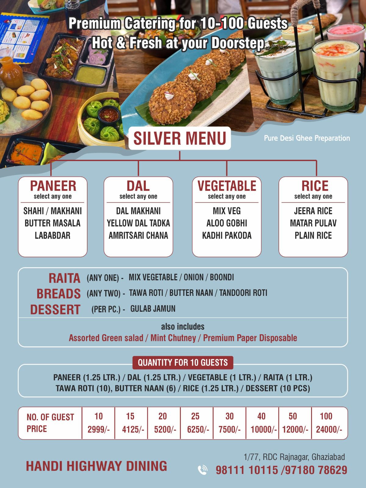 Premium Menu - Handi Highway
