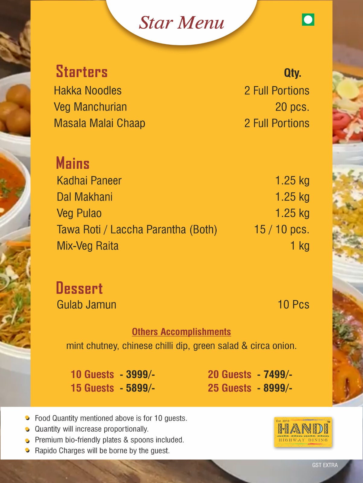 Veg Party Starters - Handi Highway