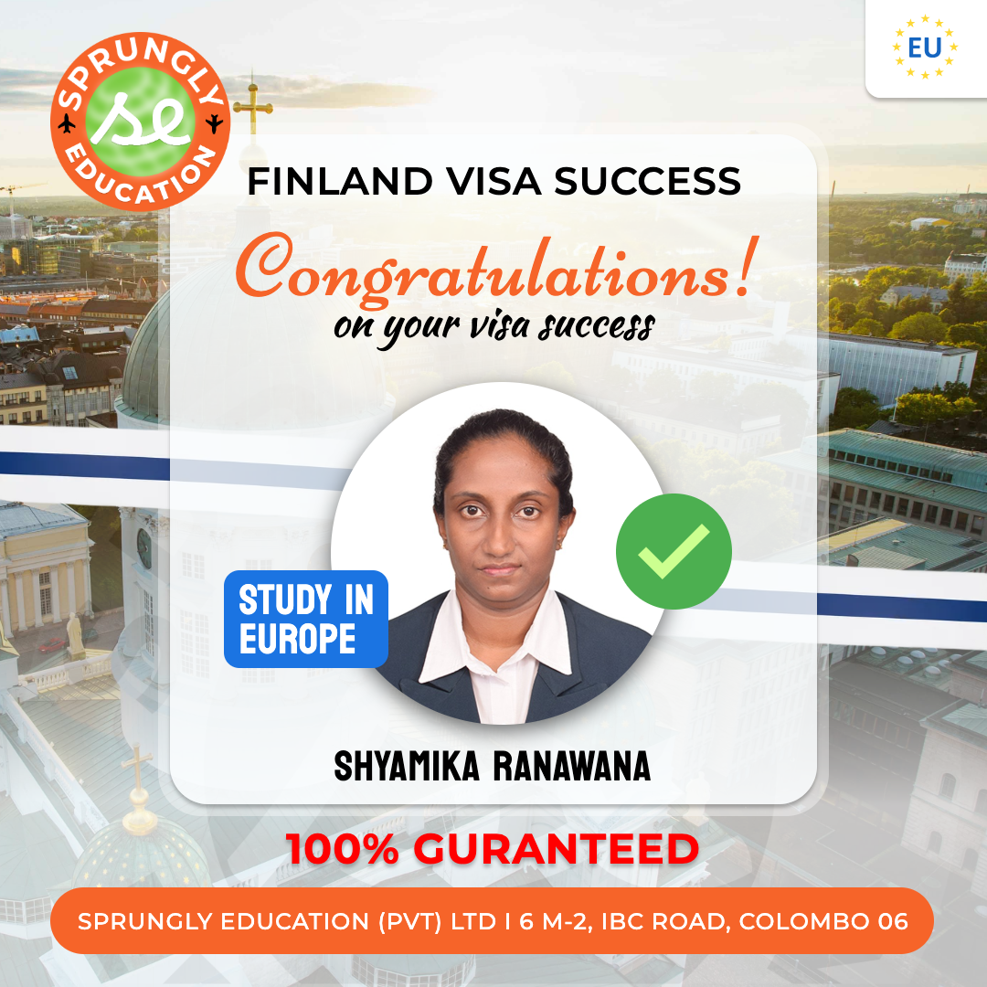 Shyamika Ranawana - Finland Visa Success
