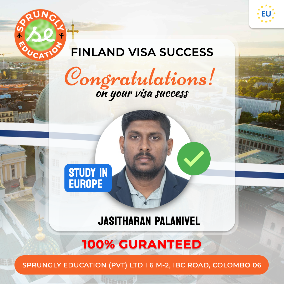 Jasitharan Palanivel - Finland Visa Success