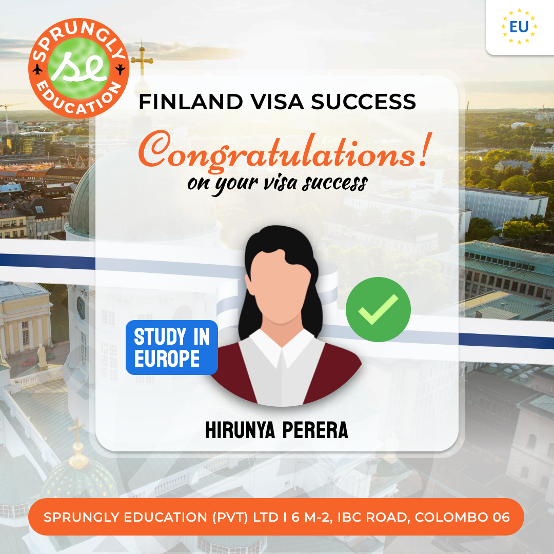 Hirunya Perera - Finland Visa Success