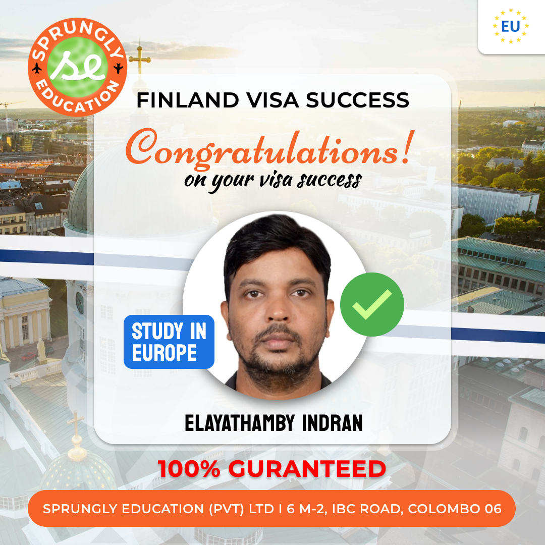 Elayathamby Indran - Finland Visa Success