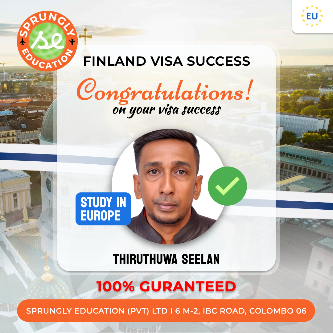 Thiruthuwa Seelan - Finland Visa Success