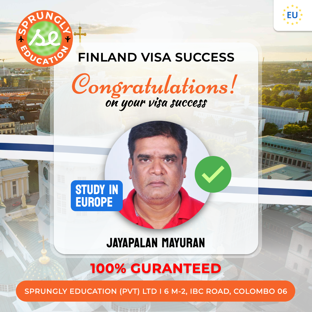 Jayapalan Mayuran - Finland Visa Success