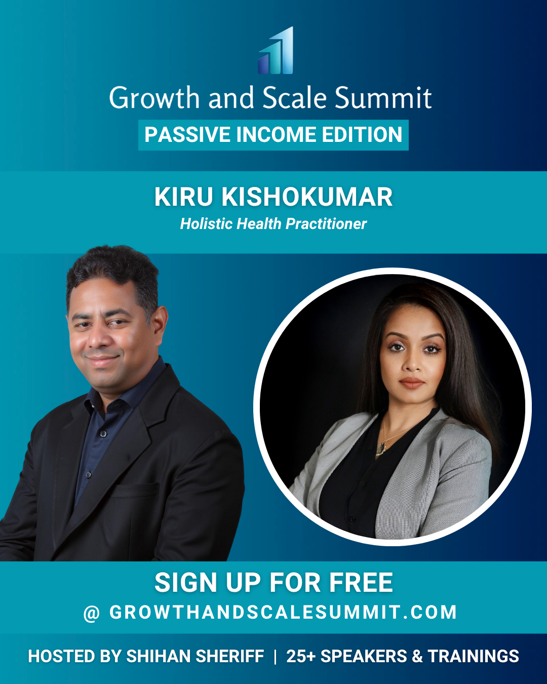 Kiru Kishokumar - Growth & Scale Summit Banner